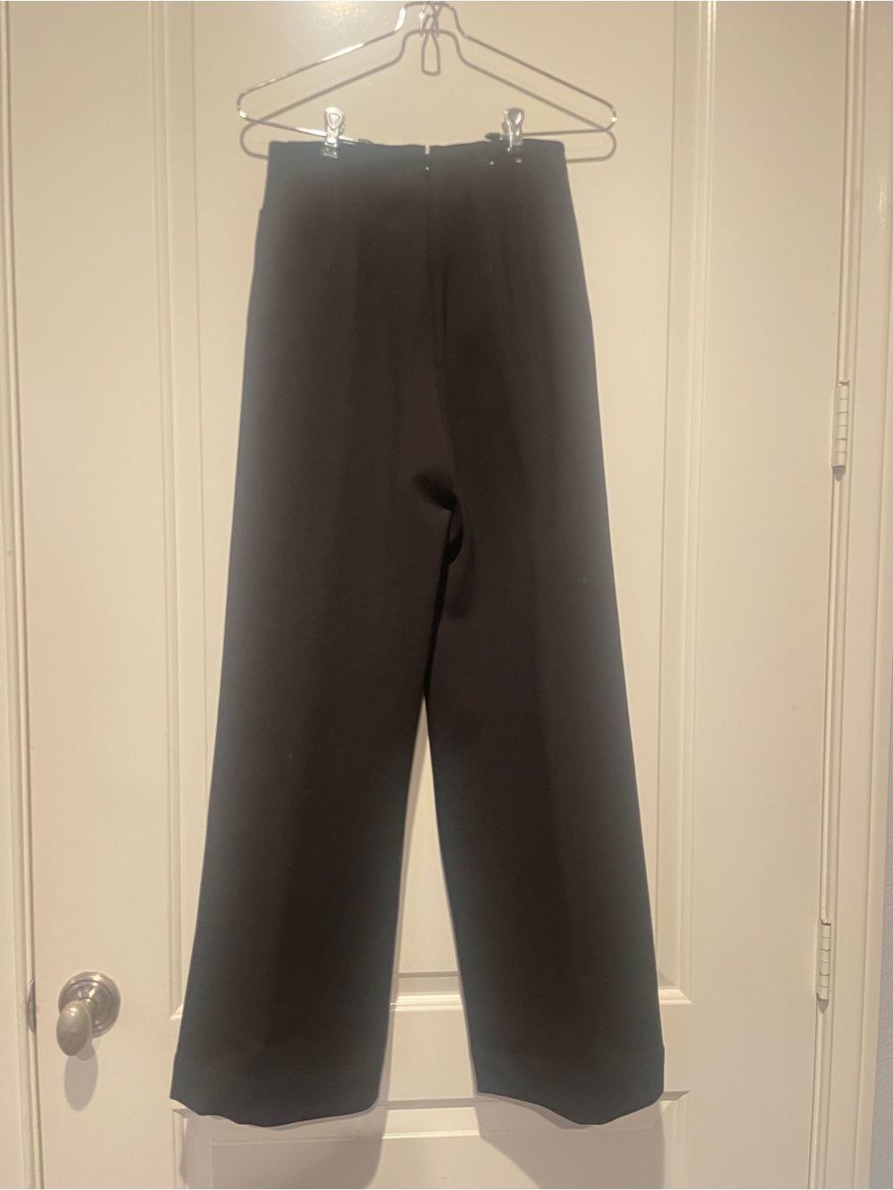 Anthropologie Maeve the Collette Black Wide-Leg Bow sequined embroidered pant - Picture 4 of 8
